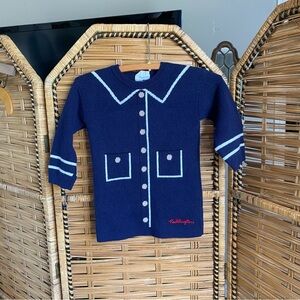 Babygap and Paddington collab Navy Blue Knit Sweater dress CashSoft